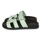 Hermes Chypre Sandal Vert Jade Epsom Palladium Hardware 37.5 EU