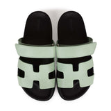 Hermes Chypre Sandal Vert Jade Epsom Palladium Hardware 37.5 EU