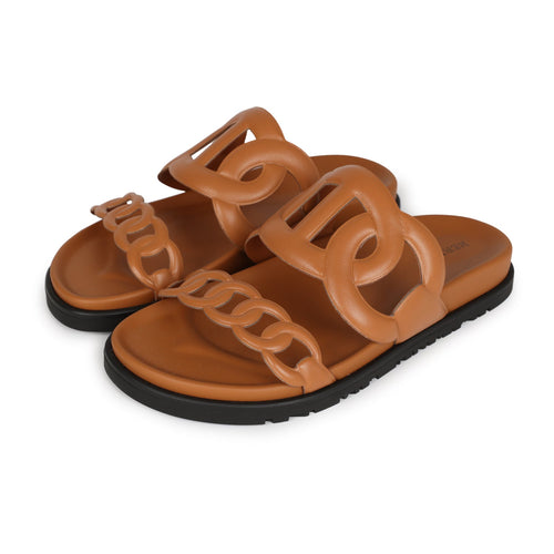 Hermes Extra Techno Sandal Naturel Calfskin 36 EU