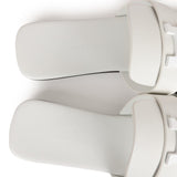 Hermes Galerie Sandals White Calfskin 41 EU