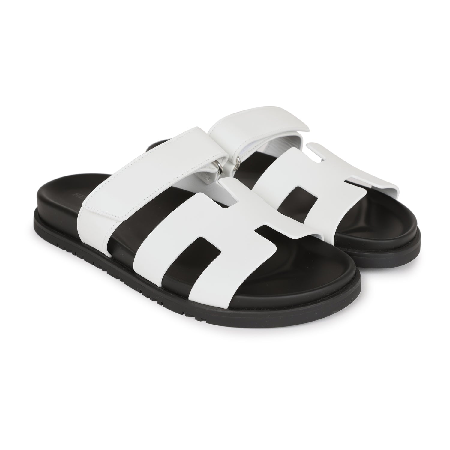 HM 26S CHYPRE SANDALS IN WHITE CALFSKIN WITH SNAKESKIN PRINT STRAP