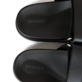Hermes Chypre Sandals Black Calfskin 38.5 EU