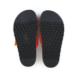 Hermes Chypre Techno Sandals Sunset/Rouge Ecarlate Suede Palladium Hardware 37 EU