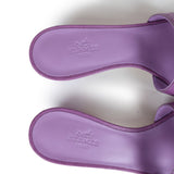 Hermes Oasis Sandals Violet Parme Ostrich 36 EU