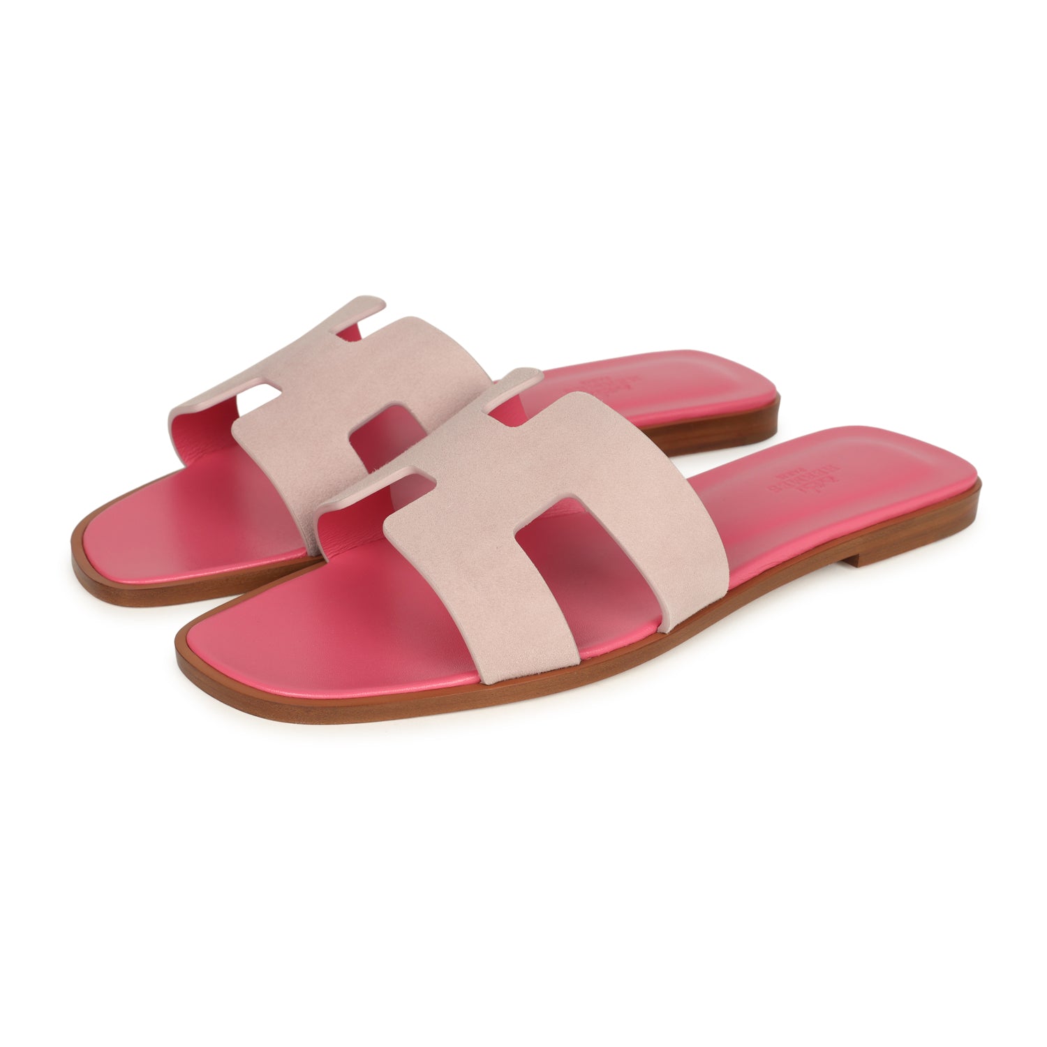 Hermes Oran Sandals Rose Porcelaine 40 EU – Madison Avenue Couture