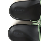 Hermes Chypre Techno Sandals Vert Fizz Epsom 39 EU