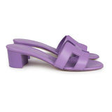 Hermes Oasis Sandals Violet Calfskin 36.5 EU