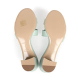 Hermes Oasis Sandal Vert D'eau Calfskin 37 EU