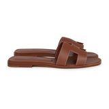 Hermes Oran Sandals Gold Box Calfskin 37.5 EU