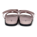 Hermes Chypre Techno Sandals Rose Porcelaine Suede Palladium Hardware 40 EU