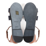 Hermes Santorini Sandals Bleu Brut Denim Palladium Hardware 37 EU