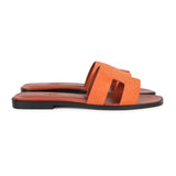 Hermes Oran Sandals Rose Bois De Santal Suede 37EU