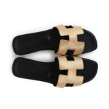 Hermes Oran Sandals Dore Chevre 40 EU