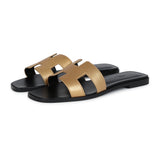 Hermes Oran Sandals Dore Chevre 38.5 EU