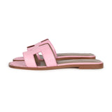 Hermes Oran Sandals Bubblegum Matte Alligator 38 EU