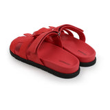 Hermes Chypre Techno Sandal Rose Vermillon Suede Palladium Hardware 38 EU