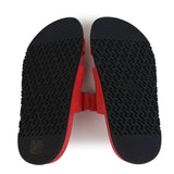 Hermes Chypre Techno Sandal Rose Vermillon Suede Palladium Hardware 38 EU