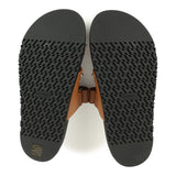 Hermes Chypre Techno Sandals Naturel Studded Calfskin Palladium Hardware 38 EU