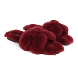 Hermes Oran Sandal Rouge H Shearling 37.5 EU