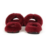 Hermes Oran Sandal Rouge H Shearling 37.5 EU