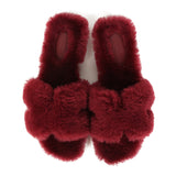 Hermes Oran Sandal Rouge H Shearling 37.5 EU