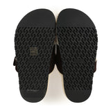 Hermes Chypre Techno Sandals Marron Ebene Suede and Ecru Shearling Palladium Hardware EU 37 - Thumbnail View 8