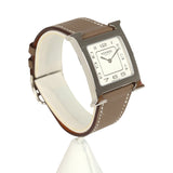Hermes Heure H Small 25mm Watch Etoupe Swift