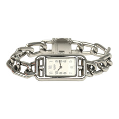 Pre-owned Hermes Nantucket Watch Small Model Stainless Steel