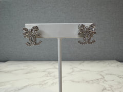 Chanel Crystal CC Bow Earrings for BB only