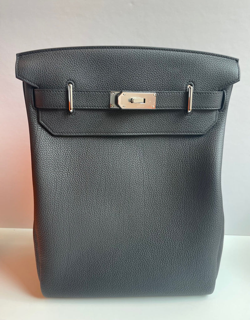 Hermes HAC A Dos GM Backpack Black Togo Palladium Hardware – Madison Avenue  Couture