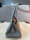 Sourced TW Hermes Shoulder Birkin Light 29 Bleu Glacier Evercolor Gold Hardware - Thumbnail View 2