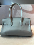 Sourced TW Hermes Shoulder Birkin Light 29 Bleu Glacier Evercolor Gold Hardware - Thumbnail View 5