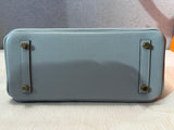 Sourced TW Hermes Shoulder Birkin Light 29 Bleu Glacier Evercolor Gold Hardware - Thumbnail View 3