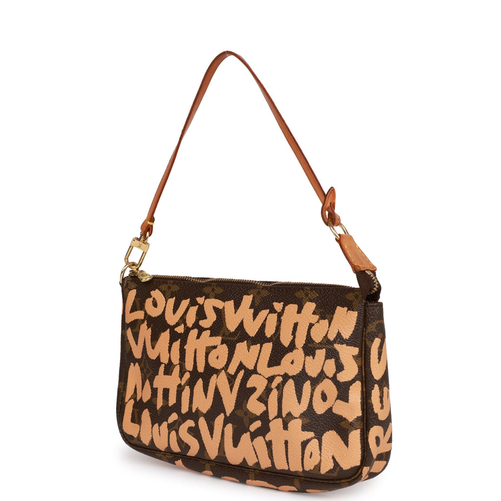 Vintage Louis Vuitton x Stephen Sprouse Peach Graffiti Pochette Bag Go –  Madison Avenue Couture