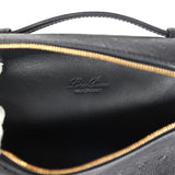 Loro Piana Extra Pocket L19 Pouch Black Ostrich Gold Hardware