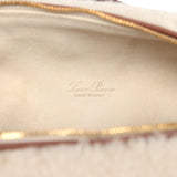 Loro Piana Extra Pocket L19 Pouch Ancient Paper and Sun Gold Cashmere and Silk Gold Hardware