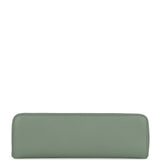 Loro Piana Extra Pocket L19 Pouch Sage Brush Leaves Grained Calfskin Silver Hardware