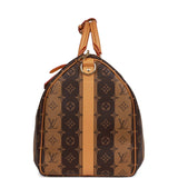 Louis Vuitton Keepall Bandouliere Monogram Tromp L'oeil Screen 50 Pink  Multicolor in Coated Canvas with Gold-tone - US