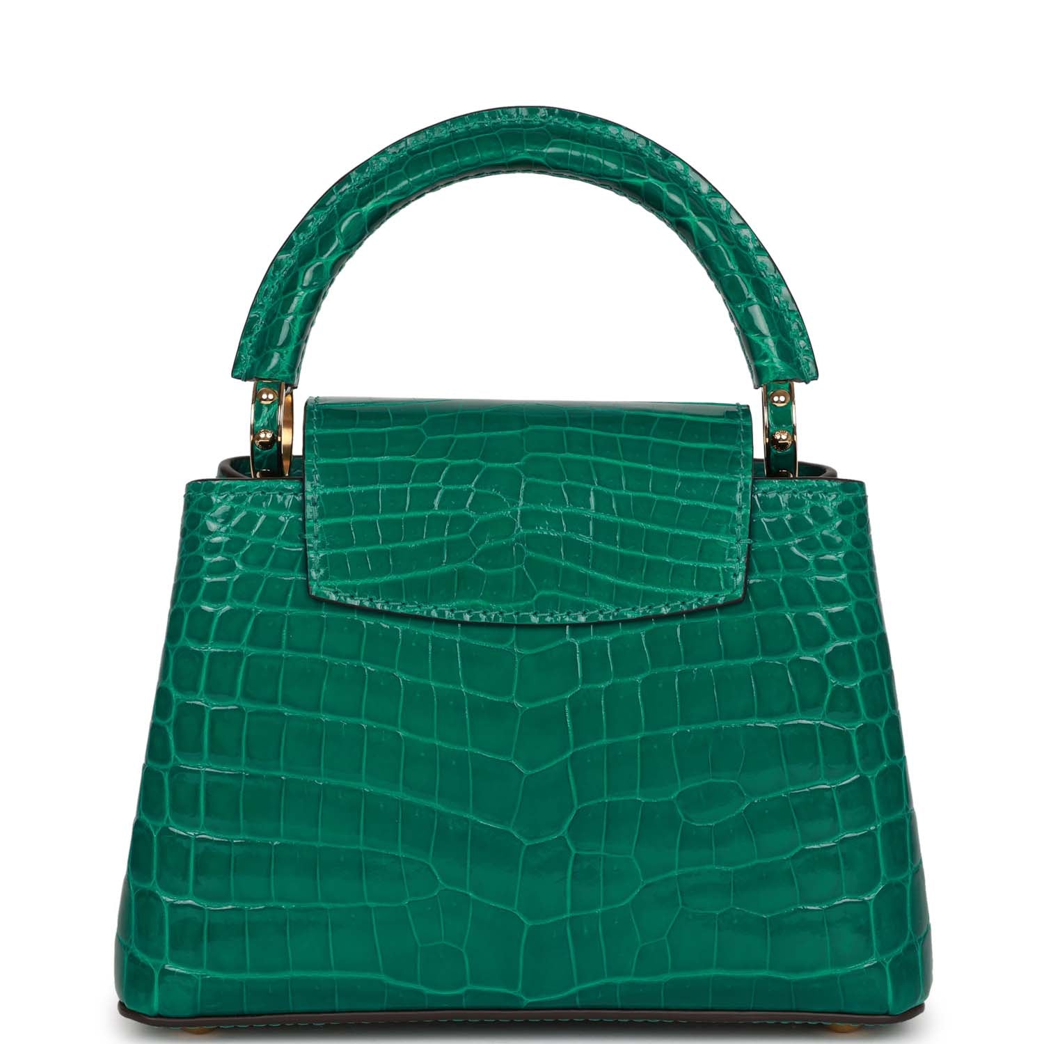 Louis Vuitton Mini Capucine Aquamarine Crocodile Gold Hardware ...