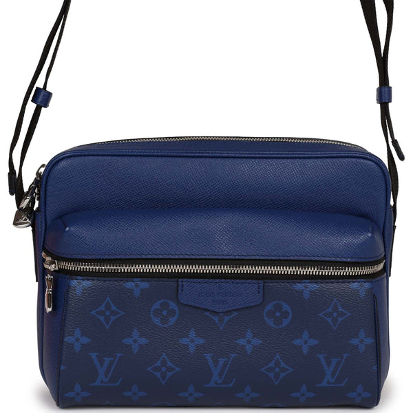 Louis Vuitton Lockit Handbag in Dark Blue Monogram Canvas and Blue