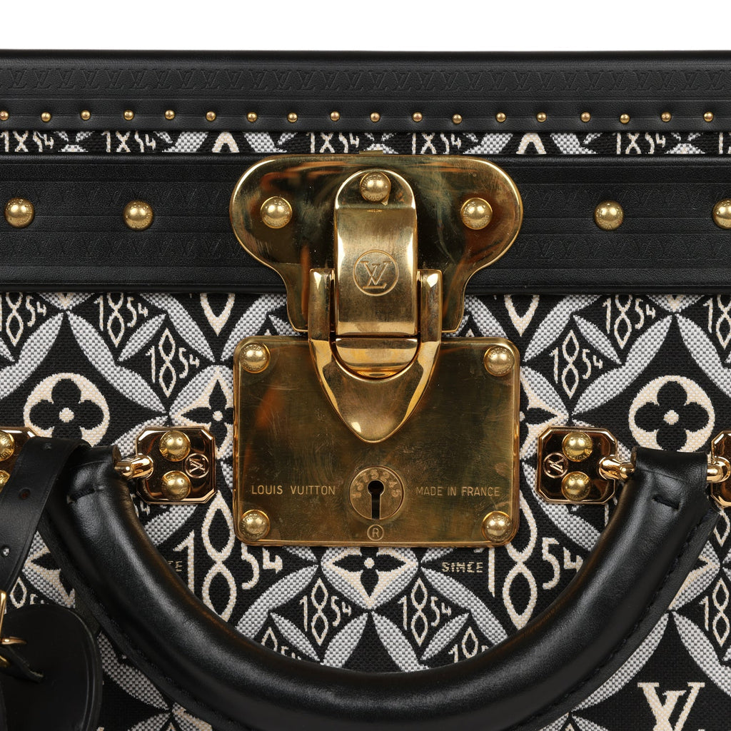Louis Vuitton Name Tag Goldtone Black Large Authentic France