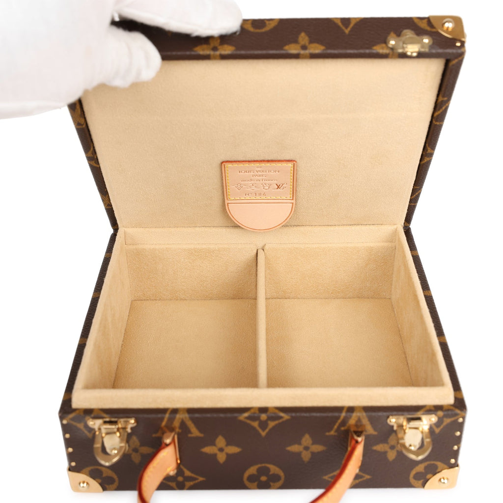 Vintage Louis Vuitton x Takashi Murakami Panda Jewelry Trunk Brown Monogram Brass Hardware