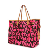 Pre-owned Louis Vuitton X Stephen Sprouse Neverfull GM Fuchsia Pink Monogram Graffiti
