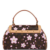 Vintage Louis Vuitton x Takashi Murakami Brown Monogram Cherry Blossom Sac Retro Gold Hardware