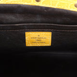 Vintage Louis Vuitton Trompe L'Oeil L'Ingenieux Handbag Yellow/Brown Alligator/Monogram Velvet Gold Hardware