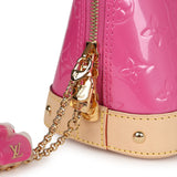 Louis Vuitton Alma BB Neon Pink Monogram Vernis Gold Hardware