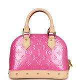 Louis Vuitton Alma BB Neon Pink Monogram Vernis Gold Hardware