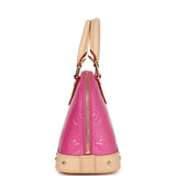 Louis Vuitton Alma BB Neon Pink Monogram Vernis Gold Hardware