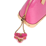 Louis Vuitton Alma BB Neon Pink Monogram Vernis Gold Hardware