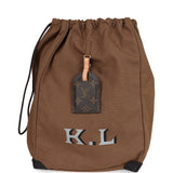 Louis Vuitton x Karl Lagerfeld Iconoclast Mini Punching Bag Brown Monogram Canvas Brass Hardware